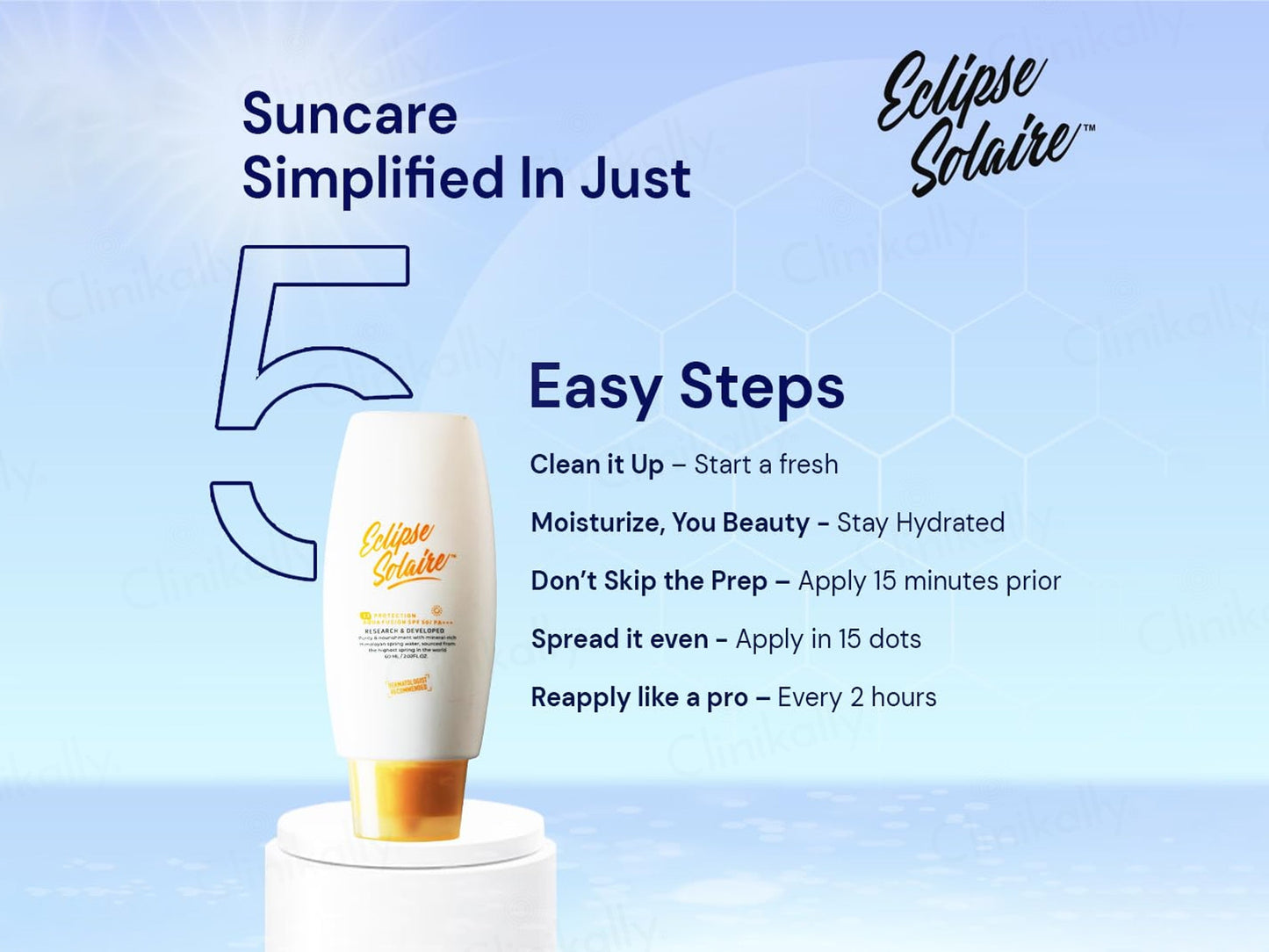 Yuderma Eclipse Solaire Aqua Fusion Sunscreen SPF 50 PA+++