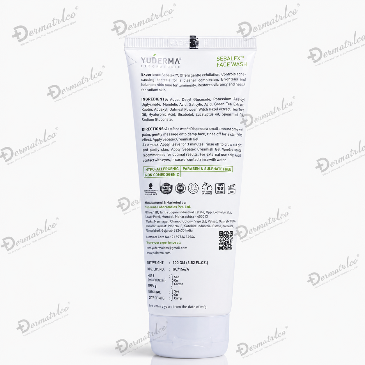 Yuderma Sebalex 2 in 1 Face Wash & Mask