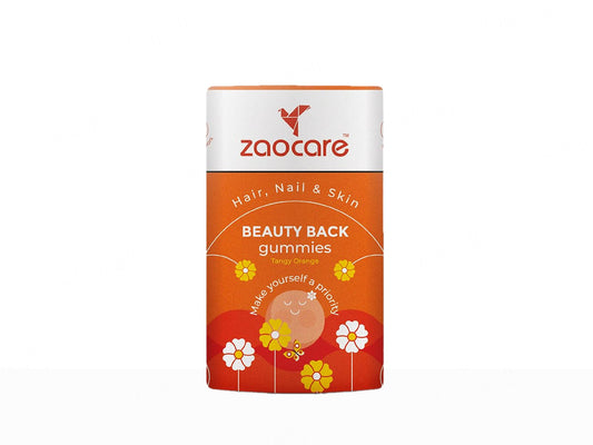 Zaocare Beauty Back Gummies For Hair, Nail & Skin - Tangy Orange Flavour