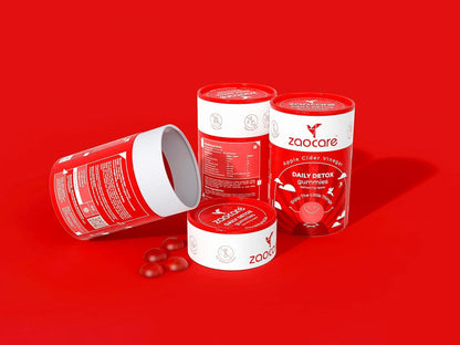 Zaocare Daily Detox Apple Cider Vinegar Gummies - Refreshing Apple Flavour