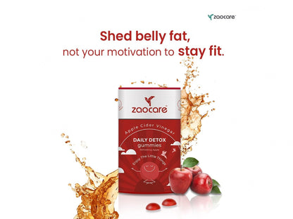Zaocare Daily Detox Apple Cider Vinegar Gummies - Refreshing Apple Flavour