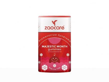 Zaocare Majestic Month Premenstrual Syndrome Gummies - Luscious Mixed Berries Flavour