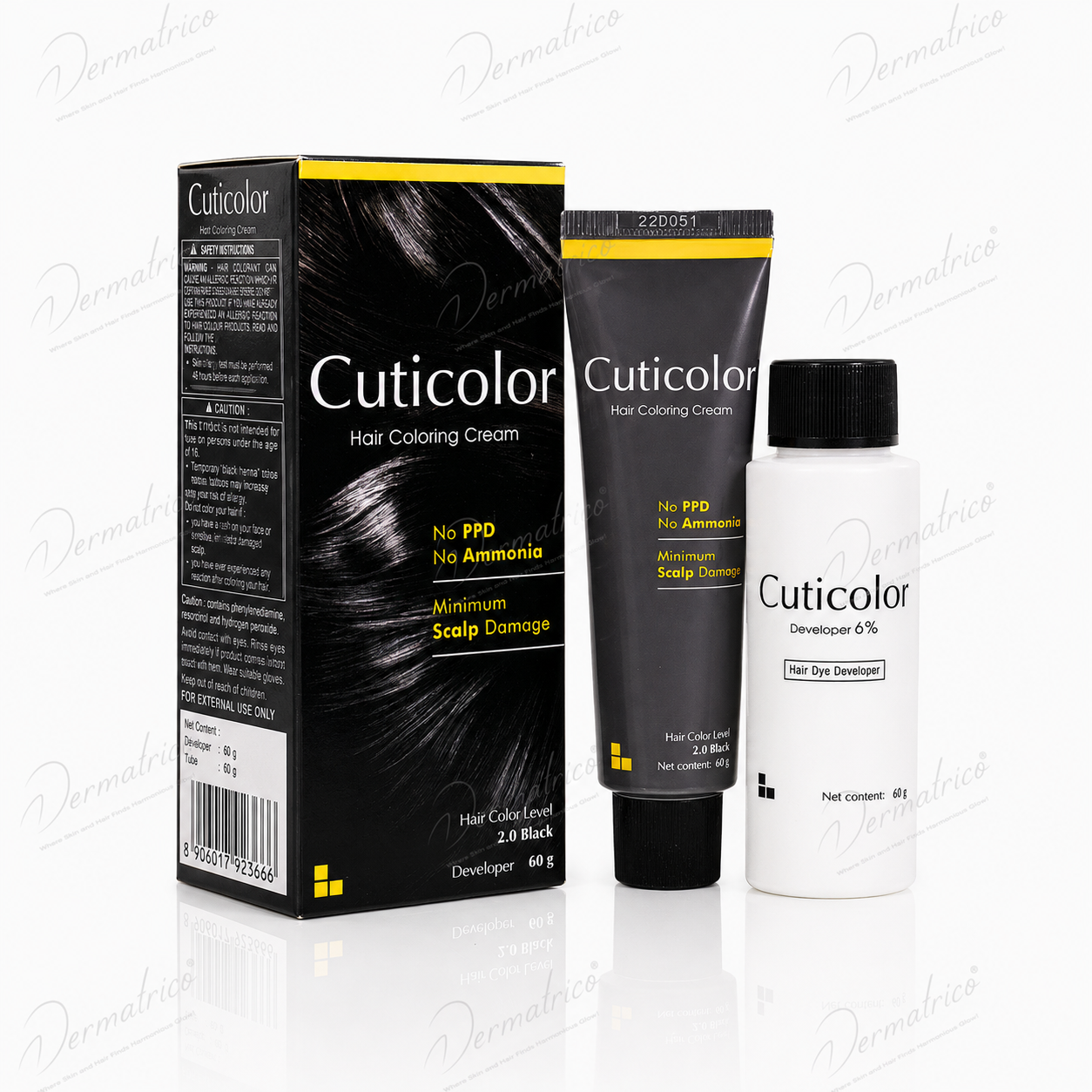 Zydus Cuticolor Hair Coloring Cream Black