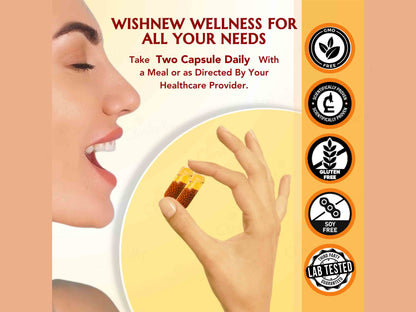 WishNew Wellness Daily Ritual 3X Omega's & CoQ-10 Capsule
