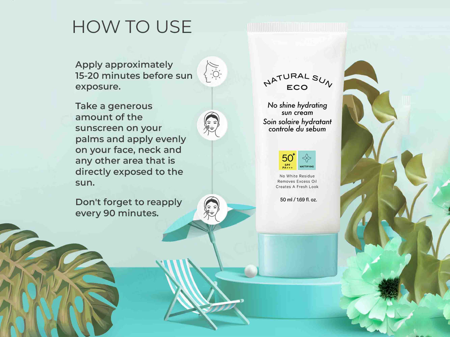 The Face Shop Natural Sun Eco No Shine Hydrating Sun Cream