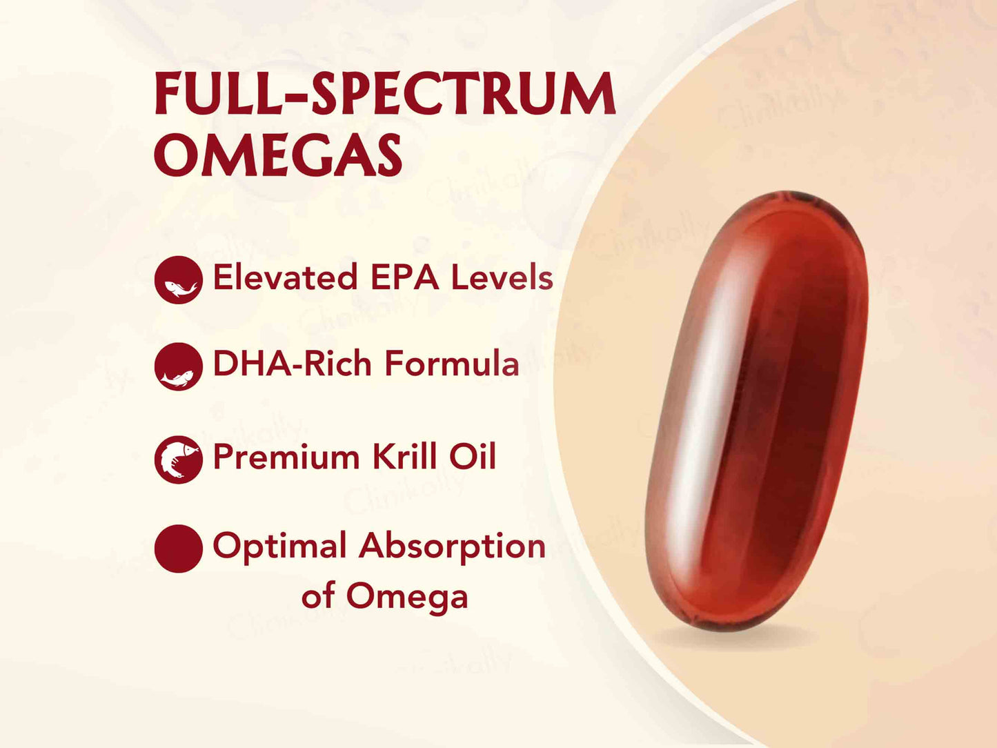 WishNew Wellness Krill Omega Complex Heart & Brain Health Softgel Capsule