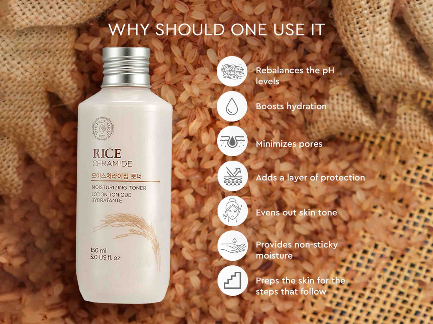The Face Shop Rice & Ceramide Moisturizing Toner