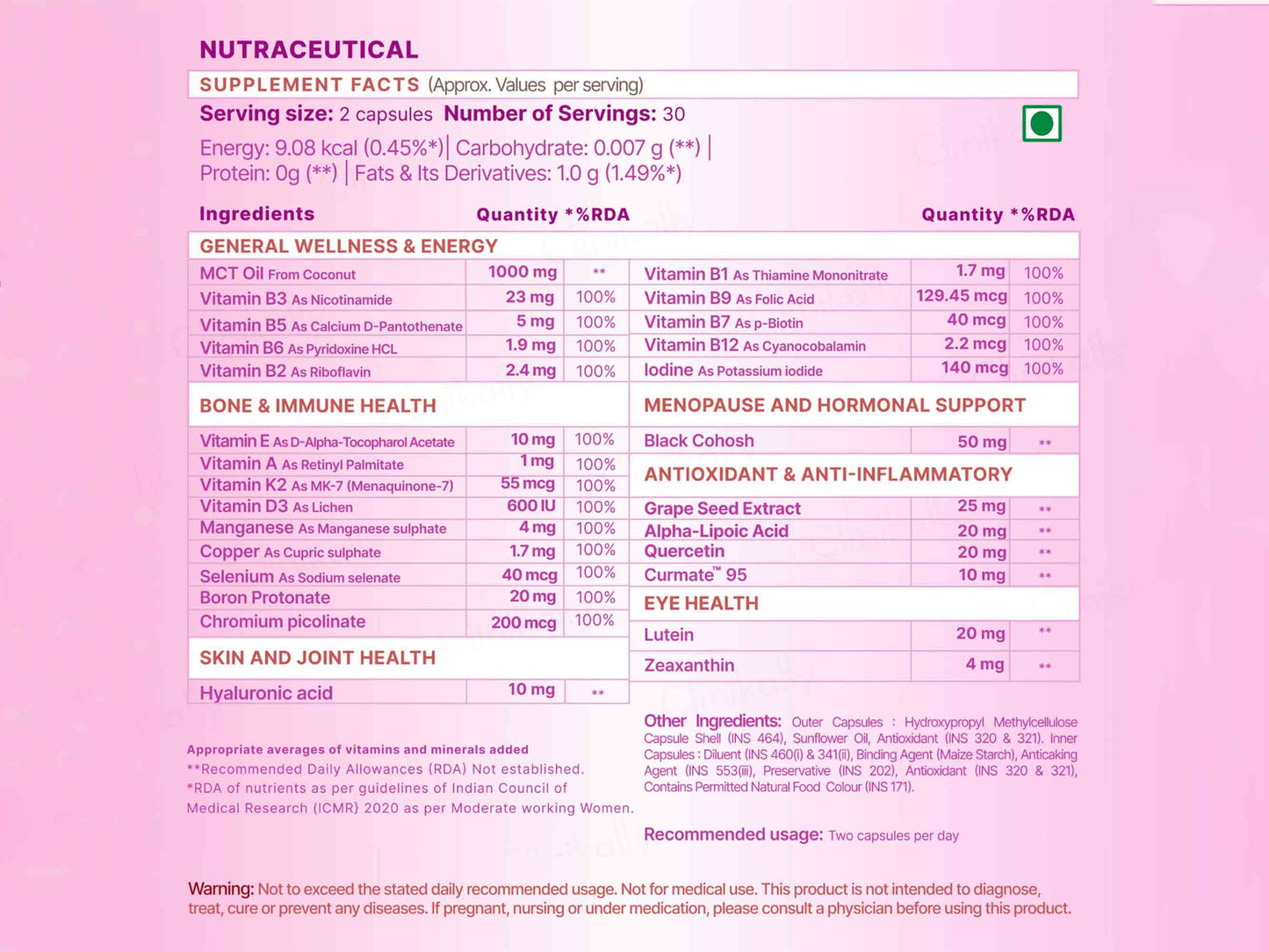 WishNew Wellness Daily Ritual Multivitamin Capsule For Women 50+