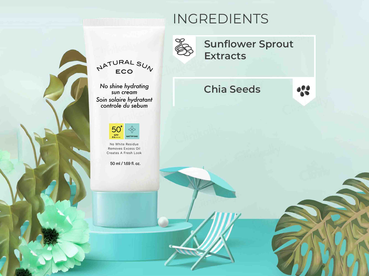 The Face Shop Natural Sun Eco No Shine Hydrating Sun Cream