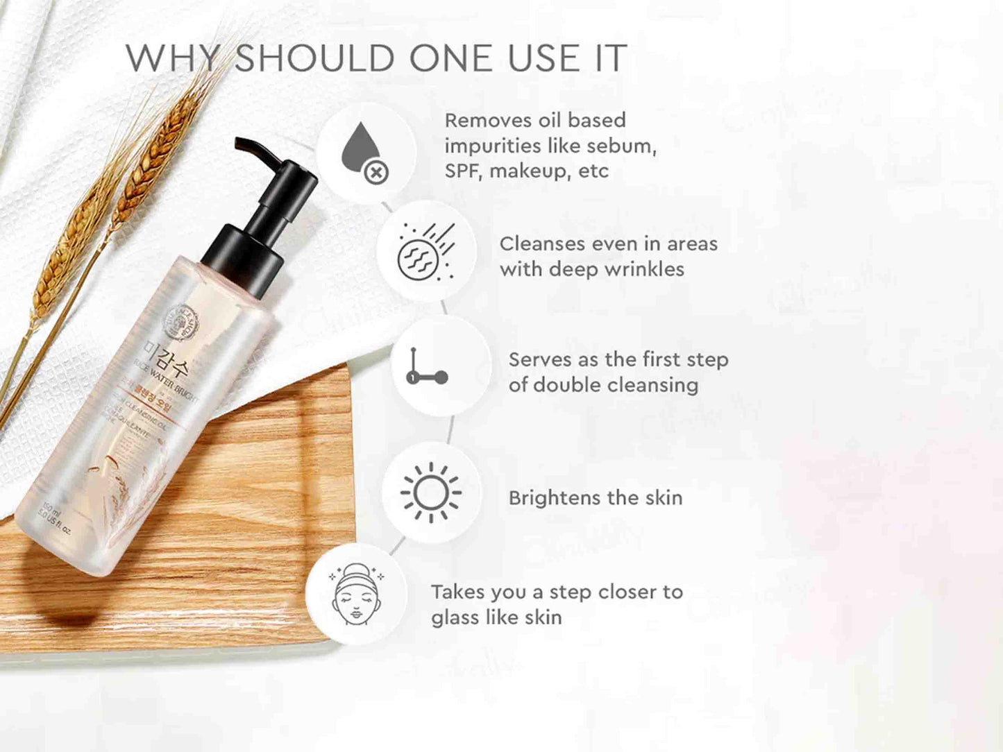 The Face Shop Rice Water Bright Rich Cleansing Oil