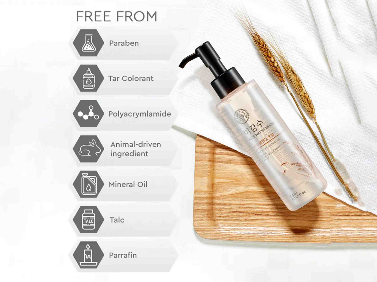 The Face Shop Rice Water Bright Rich Cleansing Oil