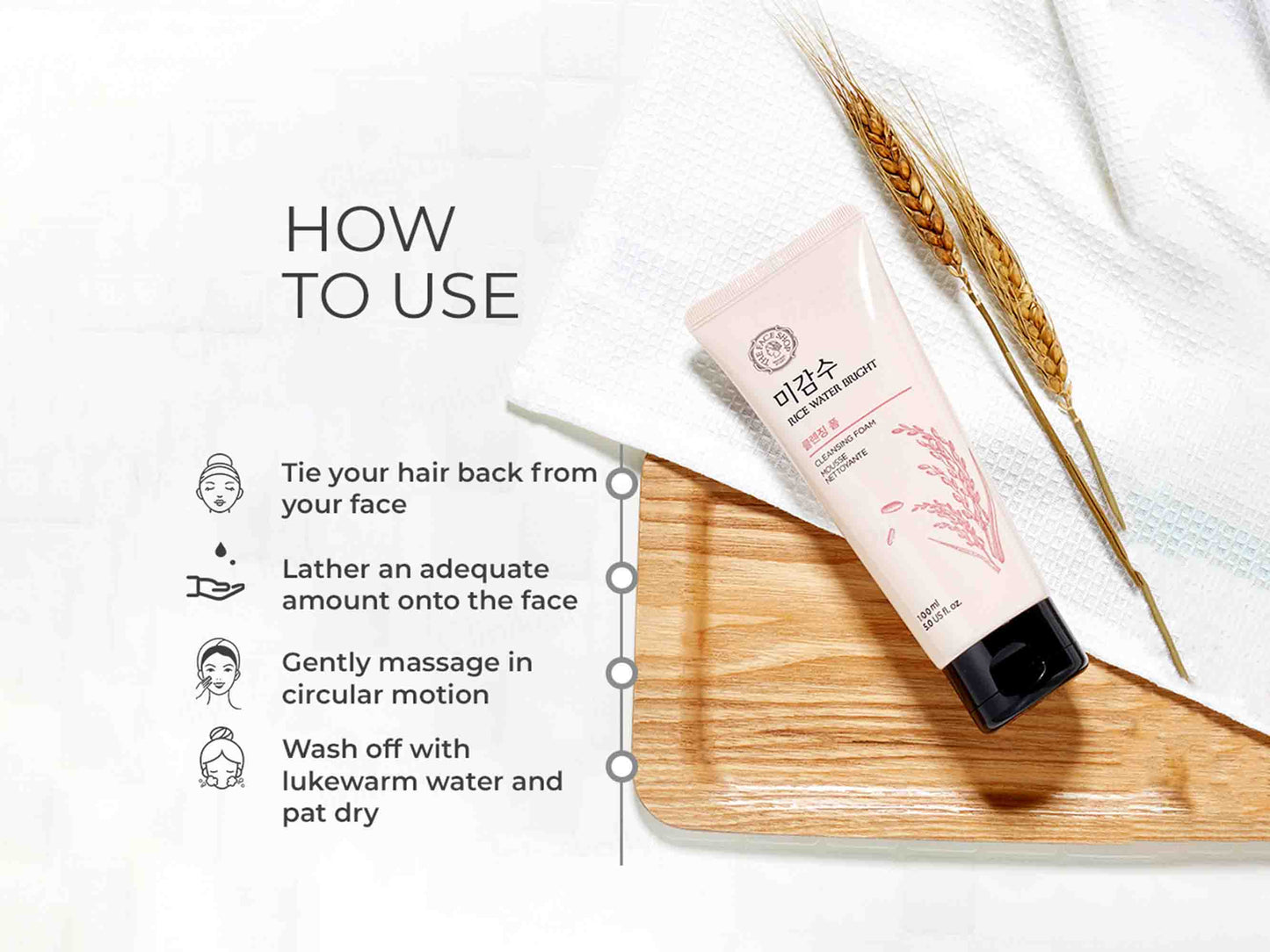 The Face Shop Rice Water Bright Foaming Cleanser