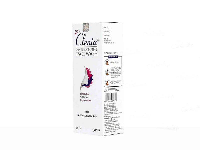 Clenia face wash skin brightening , Anti-acne and youthful effect
