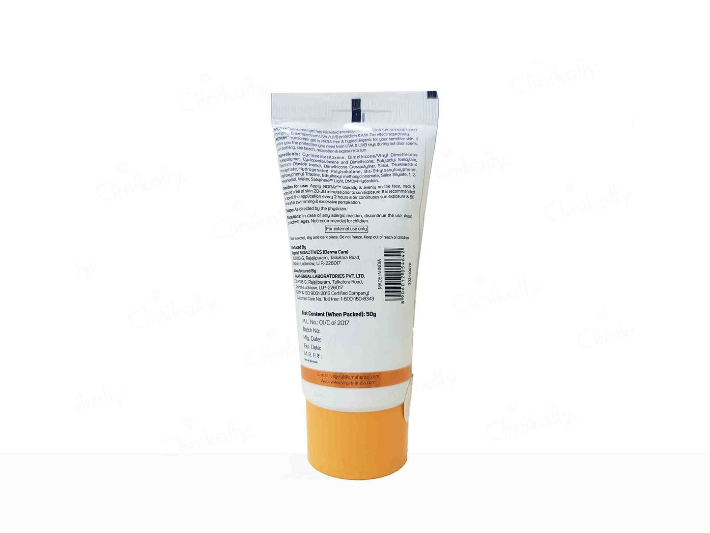 Vegetal Noray Matte Finish Sunscreen Gel SPF 50 PA+++
