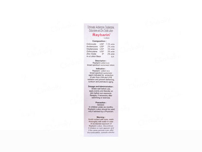 Raybarin Sunscreen Lotion SPF 30
