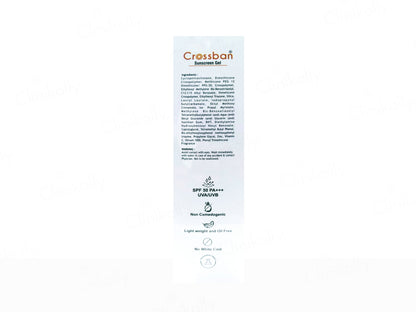 Crossban Ultra Matte Dry Touch Transparent Sunscreen Gel SPF 50 PA+++