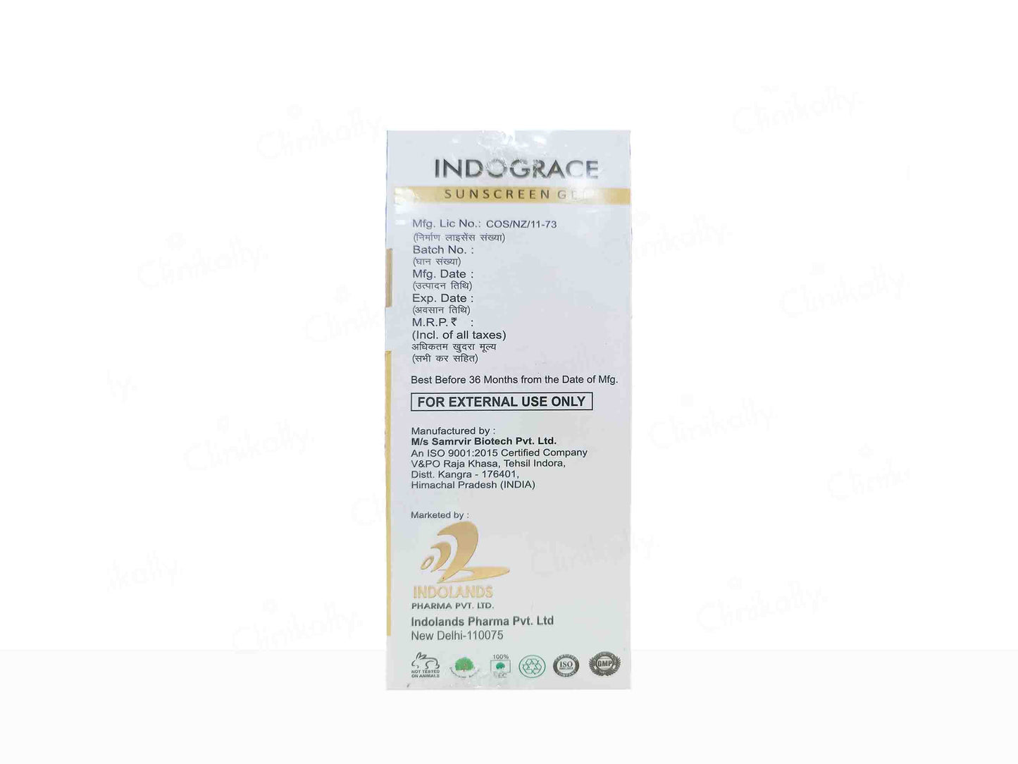 Indograce Advance Sun Protection Sunscreen Gel SPF 50