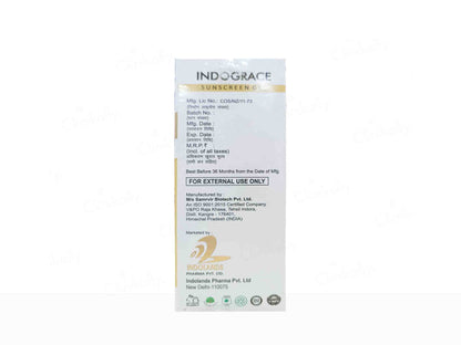 Indograce Advance Sun Protection Sunscreen Gel SPF 50