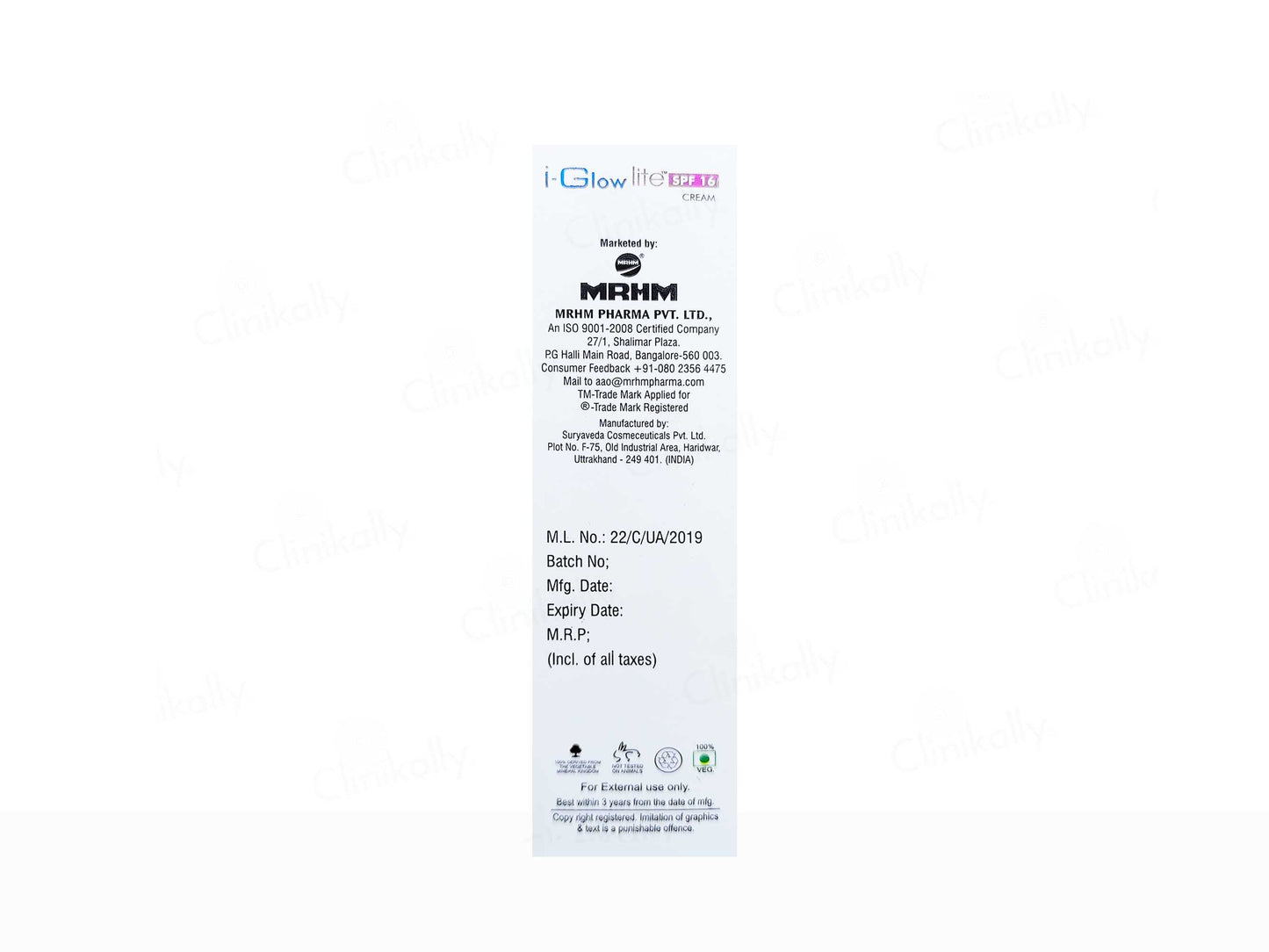 I-Glow Lite Daily Skin Whitening Cream SPF 16