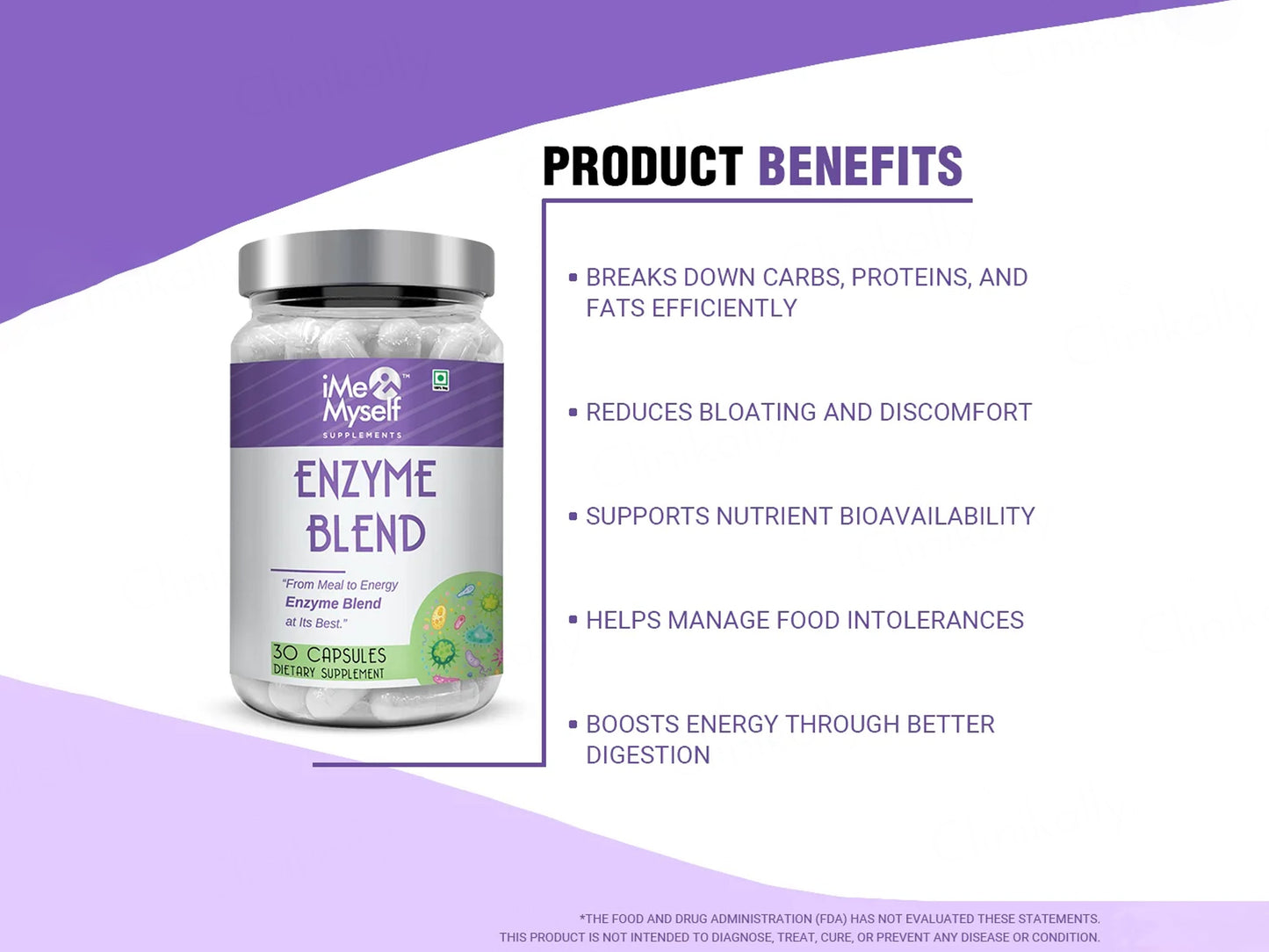 iMeMyself Enzyme Blend Dietary Supplement Vegetarian Capsule