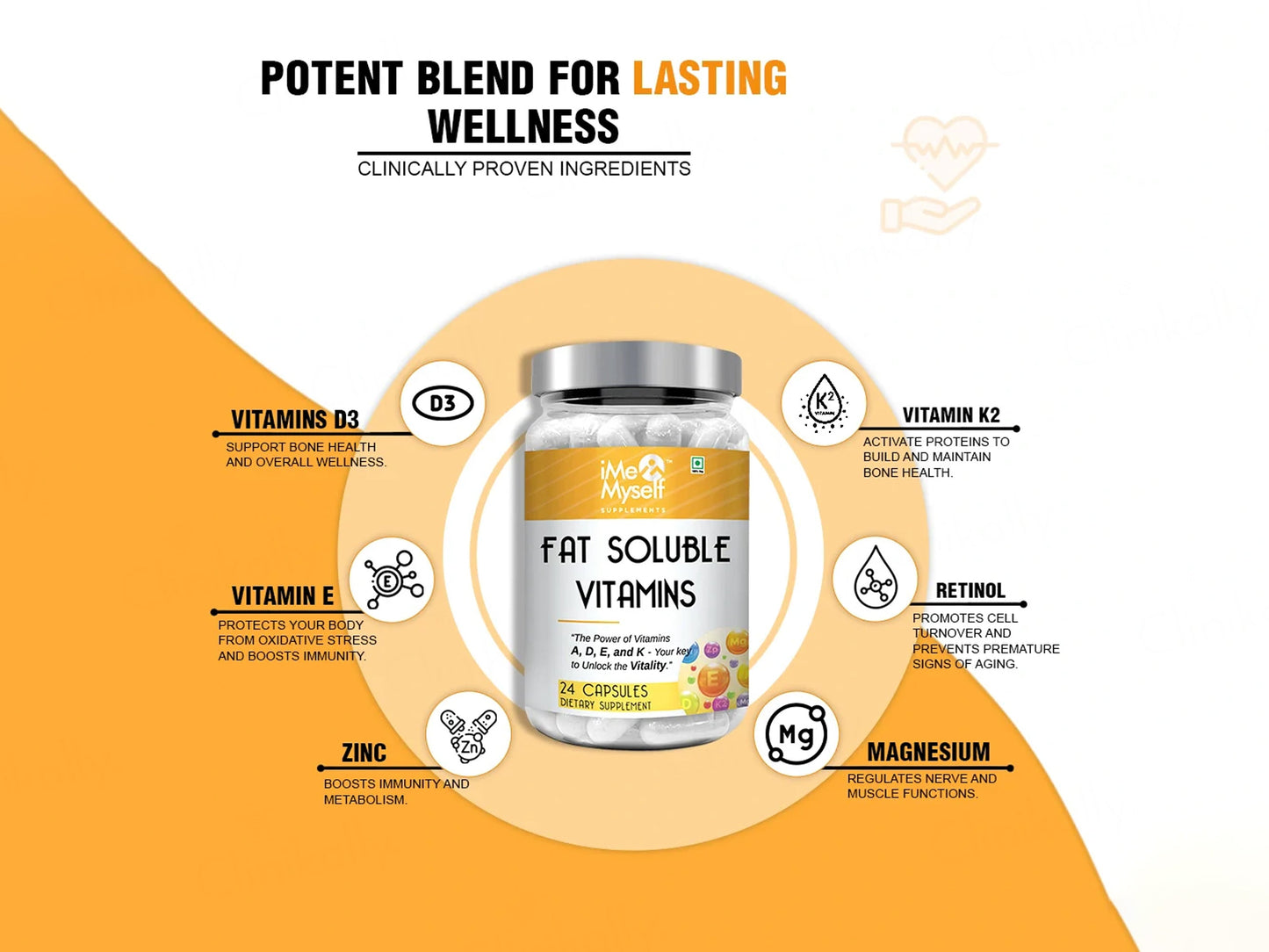 iMeMyself Fat Soluble Vitamins Dietary Supplement Vegetarian Capsule