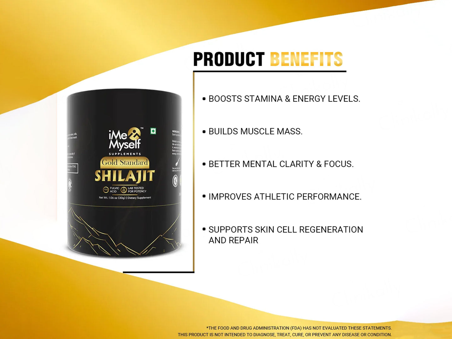 iMeMyself Gold Standard Shilajit Dietary Supplement Resin