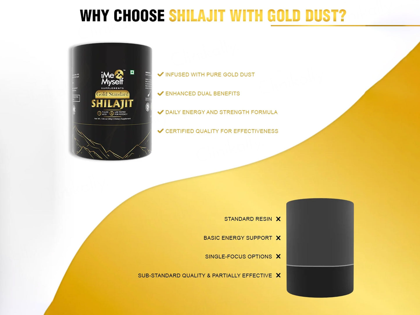 iMeMyself Gold Standard Shilajit Dietary Supplement Resin