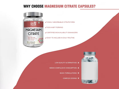 iMeMyself Magnesium Citrate Dietary Supplement Vegetarian Capsule