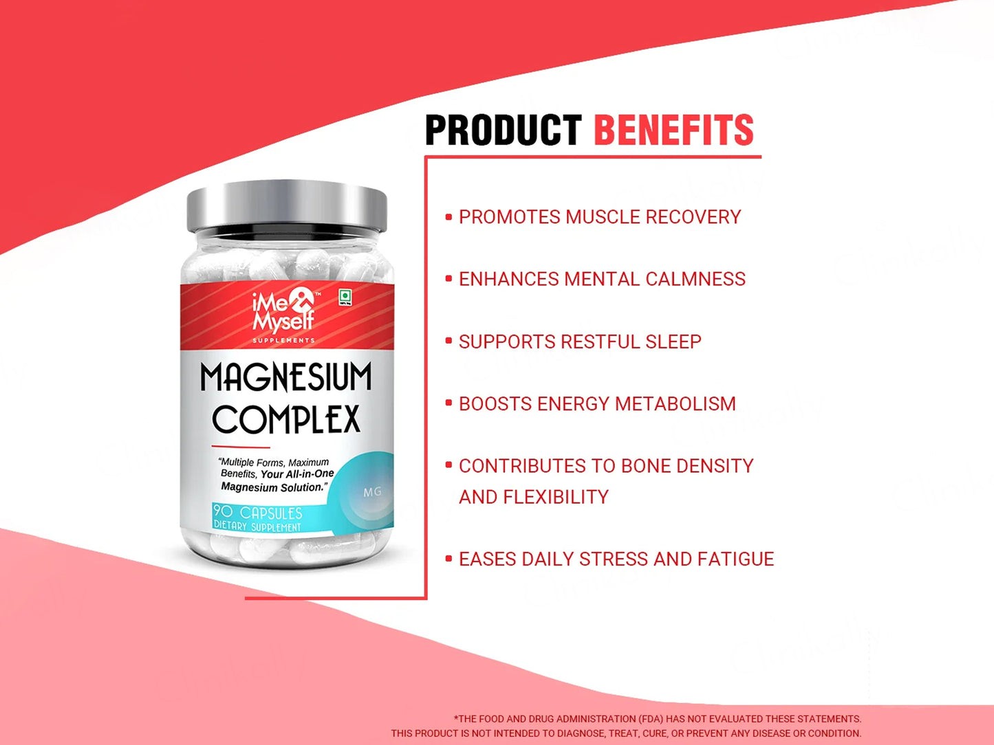 iMeMyself Magnesium Complex Dietary Supplement Vegetarian Capsule