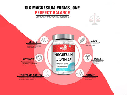 iMeMyself Magnesium Complex Dietary Supplement Vegetarian Capsule