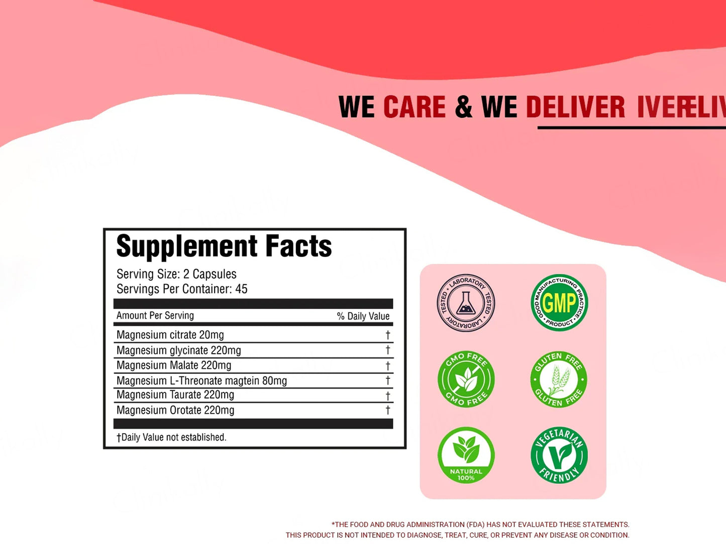 iMeMyself Magnesium Complex Dietary Supplement Vegetarian Capsule
