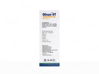 Olisun-DT Dry Touch Sunscreen Gel SPF 50+ PA+++