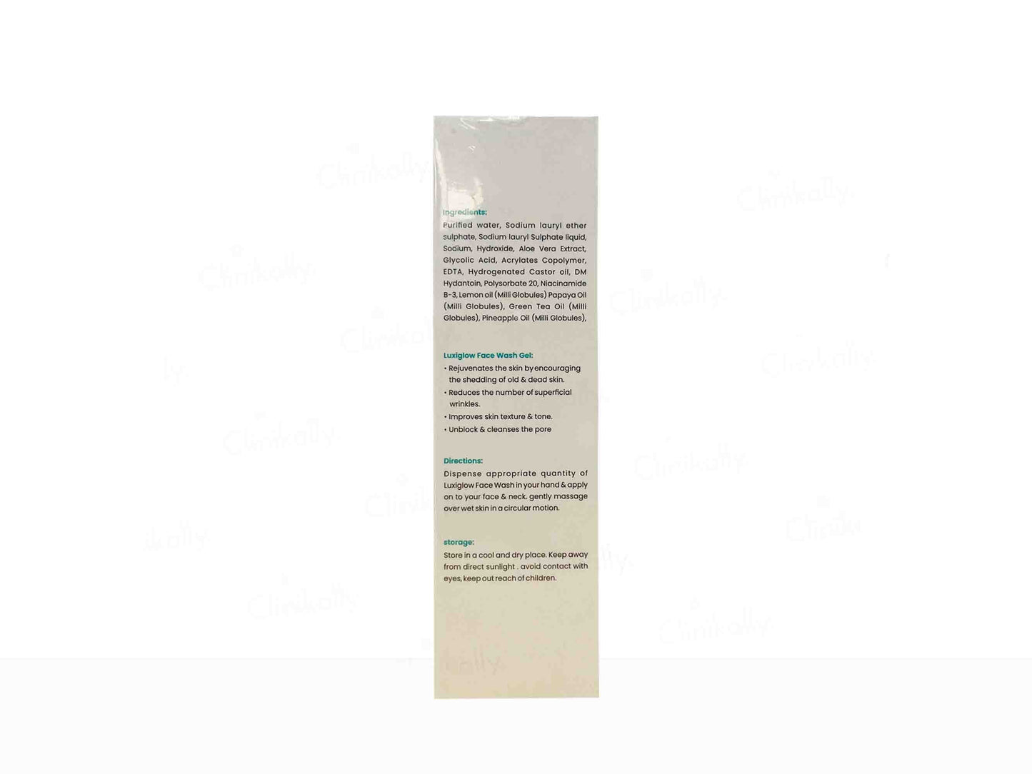 Luxiglow Triple Action Face Wash Gel
