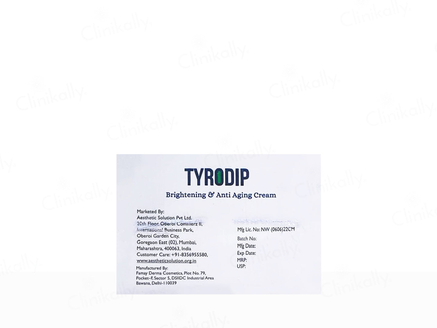 Tyrodip Brightening & Anti Aging Cream
