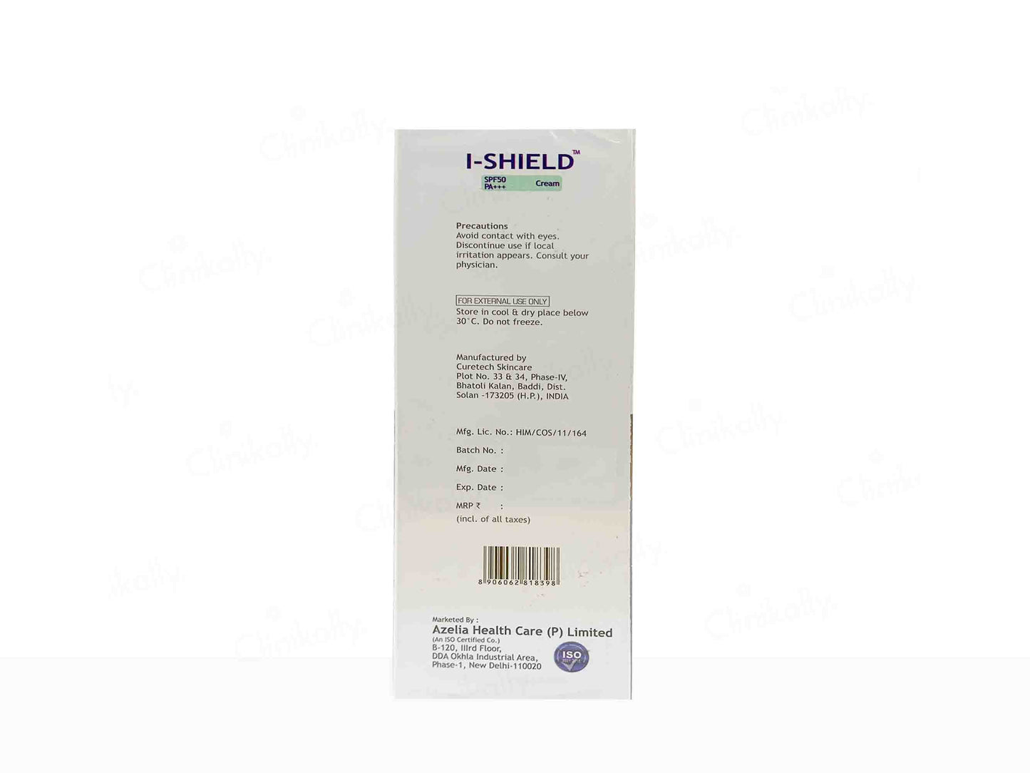 Azelia I-Shield Sunscreen Cream SPF 50 PA+++