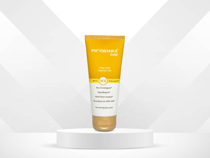 Photostable Gold Matte Finish Sunscreen Gel SPF 55
