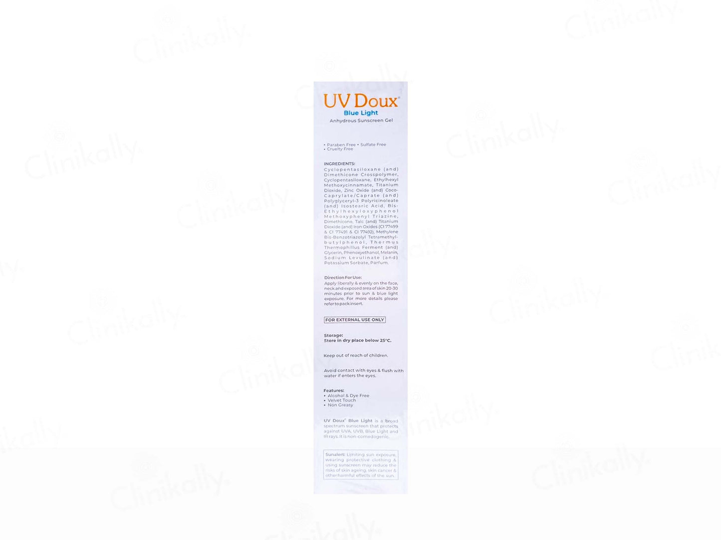 UV Doux Blue Light Anhydrous Sunscreen Gel SPF 50 PA+++